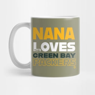 Nana Loves the Green Bay Packers Mug